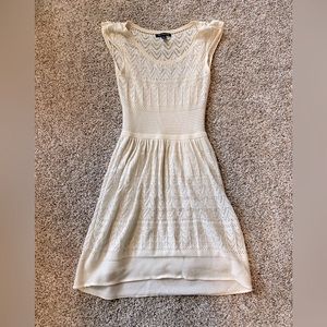 American Eagle ivory-colored winter dress